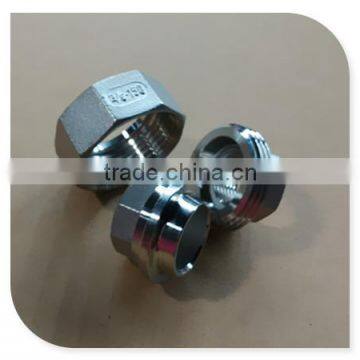 SS Union Coupling Fitting Flat/Conical BSP Female Thread