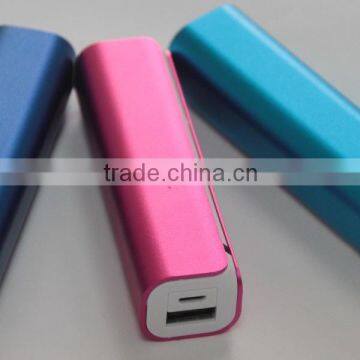 high quality cheap price 2600 mah single mobile phone metal power bank