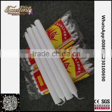 factory price pure white fluted stick candles supplier