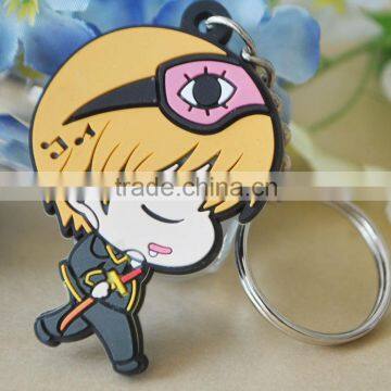 3D/2D rubber keychain, soft pvc rubber keyring, soft pvc keychain