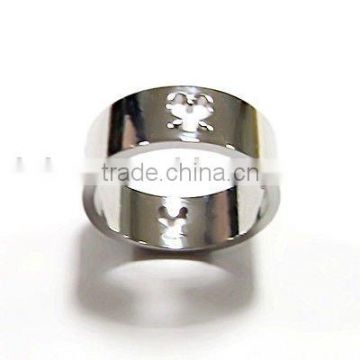 Trendy cutout girl ring