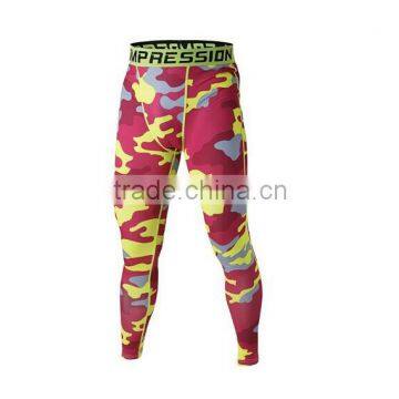 Printed yoga wear Compression tights sublimation print fitness pants custom skinny pants