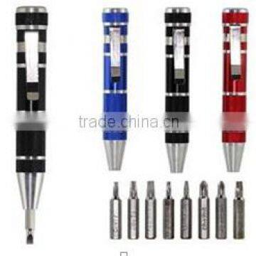 led aluminum alloy promotional pocket screwdriver