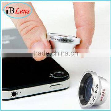 New 3 In 1 Wide Angle Macro Fisheye Lens For Mobile Phone