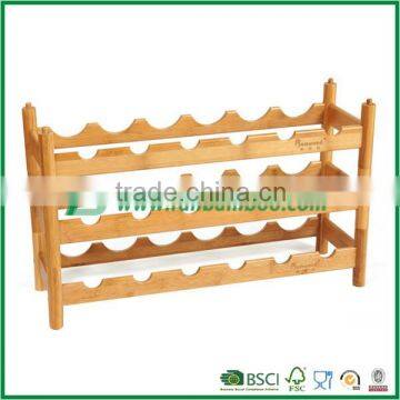 Fuboo Bamboo wine rack stackable wine rack