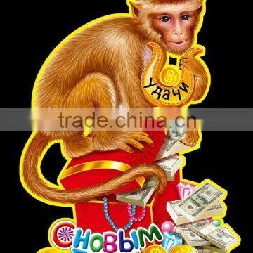 Monkey year wall sticker,customized wall decorative stiker