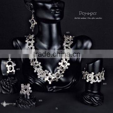 Top quality fashion turkish style silver plated ring Peyaper 3572