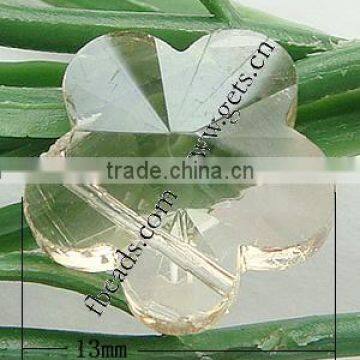 13x13x8mm Lime Flower Crystal Pendants