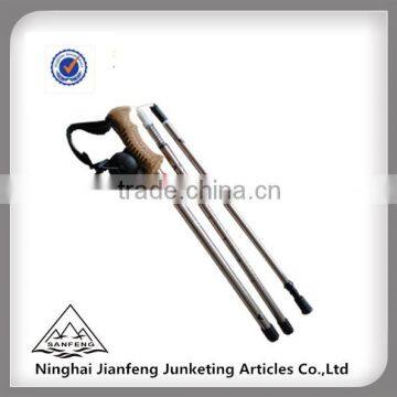 Bottom Price Telescopic Aluminum Walking Pole With Cork Handle