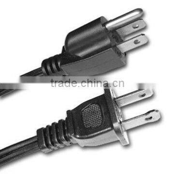 UL power plug/US power cord 2 pin/3pin