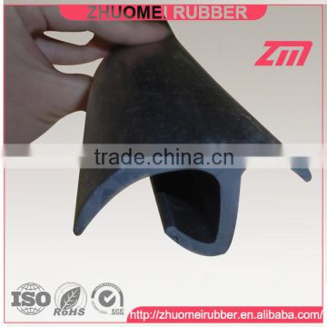 J shape rubber gate seal