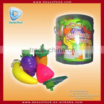 Sour Fruit powder in fruit shape container