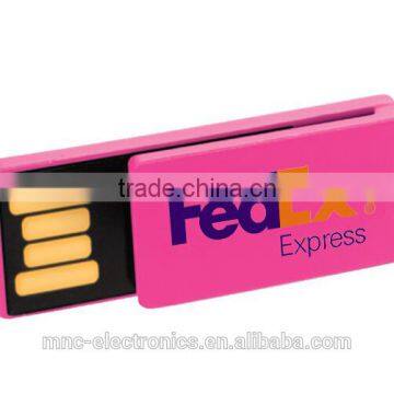 Promotional Item Mini Size Plastic Paperclip Usb Flash Pen Driver With Custom Logo Printing Supplier's Choice