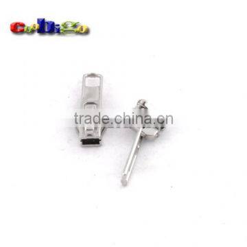 5# Auto Lock Zipper Slider Zinc Alloy Silver For Resin Zippers DIY Garment Suit Jacket Coat Bag Handbag #FLQ142-S photo-3