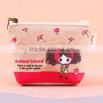 Hot Sale Pula Girl Printing Canvas Coin Round Purse China Supplier photo-2