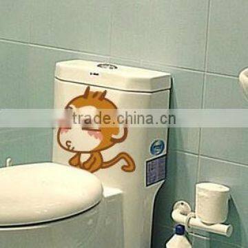 Funny monkey toilet sticker