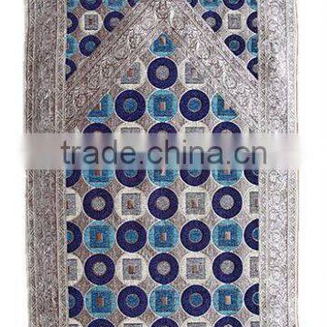 Colorful 100%Chenille jacquard woven muslim prayer rug mat