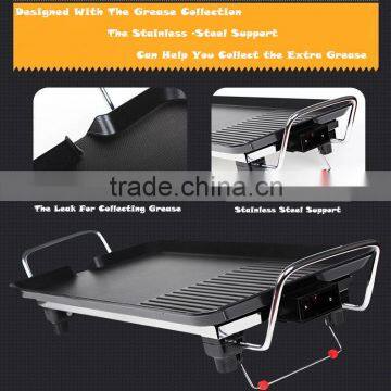 With Big Hotplate Luxury Electric Teppanyaki Indoor Barbecue Table Top Grill & Griddle