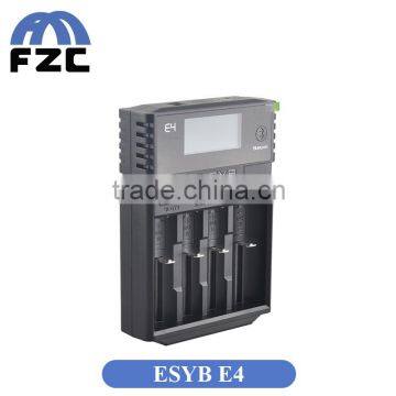 FZC Wholesale Fast Shipping Authentic ESYB E4 18650 Battery Charger 4 Bay Fast Charger With Bluetooth/APP Function