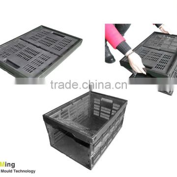 Foldable L525xW355xH270mm logistic plastic crate