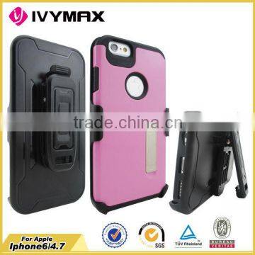 Factory Wholesale Special Design for Apple Iphone6 Holster Holder 2 in 1 Mobile Phone Case