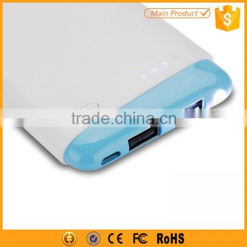 external battery 6000mah mobile power bank charger with custom logo