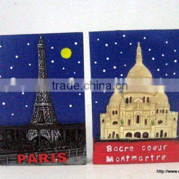 resin magnet --- Eiffel Tower/castle