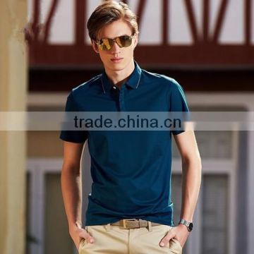 2015 hot sale new design 100% cotton gentlemanly polo shirts