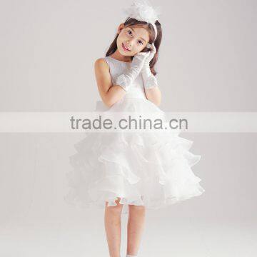 2015 latest child baby child white angel dress