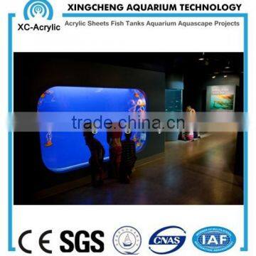 xc-acrylic customized transparent jelly fish tank