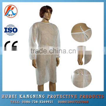 waterproof medical disposable nonwoven visit gown