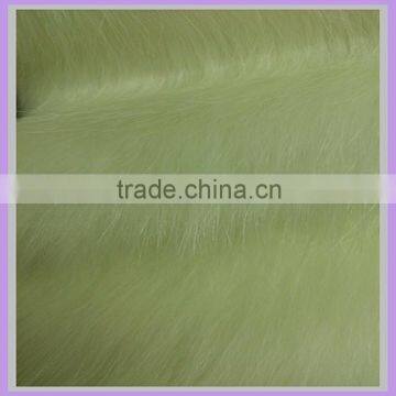 acrylic long pile white rabbit silver fox fur skin fabric wholesale