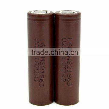 Big in stock 3000mAh 3.6V 20A li ion rechargeable battery LG 18650 hg2 for E-cig