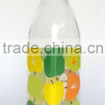 CCP684K20 glass milk bottle printed with decal