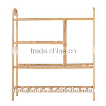 Portable& Multi-Function bamboo 4-tiers shoe rack,2015 new product