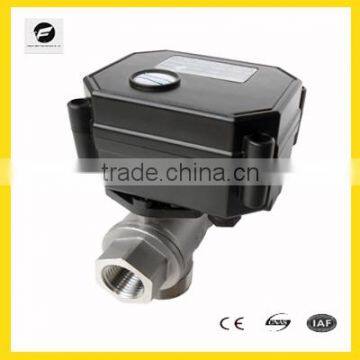 3seconds open/close motorized solenoid electrical DC3V CR01 valve CWX-15Q 3way SS304