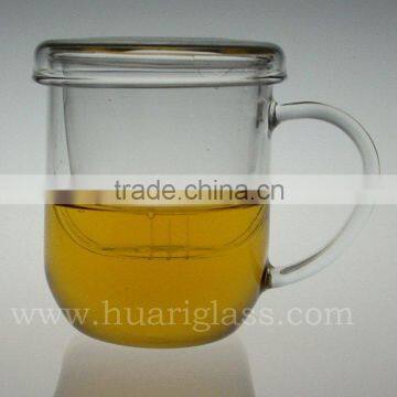 Glass Cup With Infuser & Cover