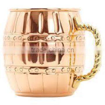 Moscow Mule Embossed Solid Copper Mugs, Embossed Moscow Mule Mugs