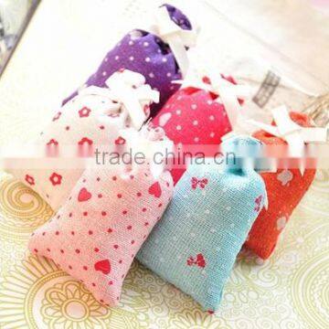 2014 hot sale linen sachets lavender embroidery bags