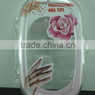 High Quality 1 Box ABS White Clear Natural Color French Nail Art Tips photo-3