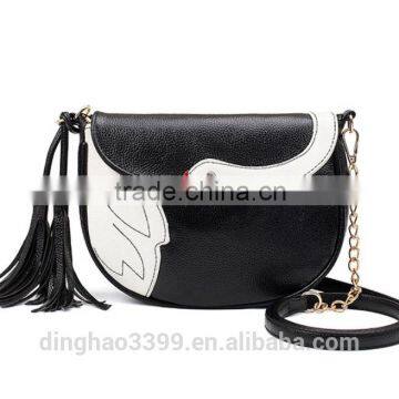 2016 New Arrival Handbag Fashion Swan Pattern Shoulder Bag High Quality PU Handbag photo-2
