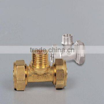 Brass Female Threaded Tee photo-2
