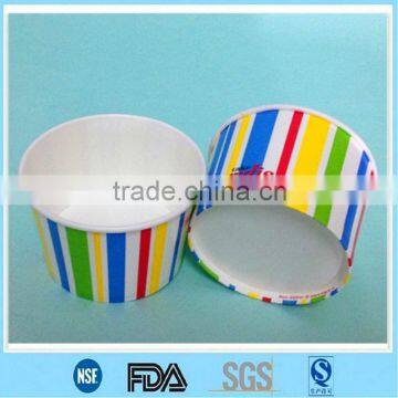 Disposable ice cream paper bowl/ Frozen Yogurt ice cream paper container/ 16oz paper cup/container