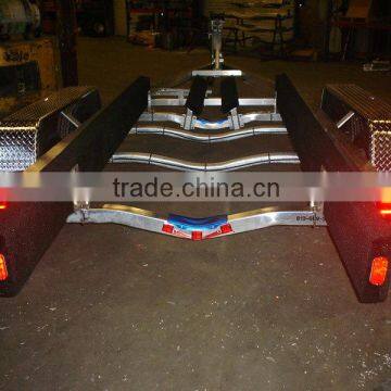 7000LBS I-BEAM tandem aluminum Boat Trailer USA standard