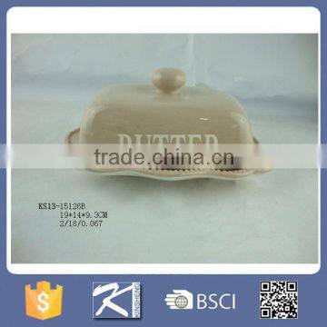 Eco-friendly Stoneware Kitchenware Butter Holder photo-3