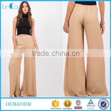 2016 New Design Midi Pant Wide Leg For Women Elegant Palazzo Pants