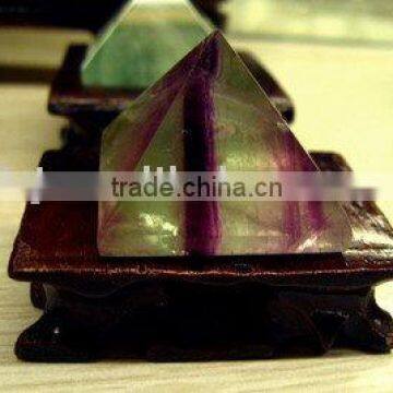 Purple Fluorite Crystal Pyramid