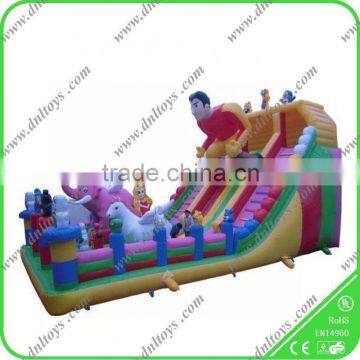 playful clown inflatable fun slide