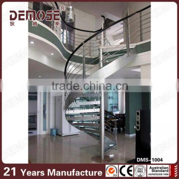 staircases model beautiful curved staircase with stainless steel rail