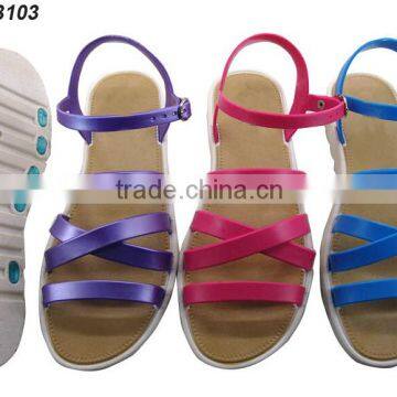 2015 new styles hot sale pvc sandals for girls